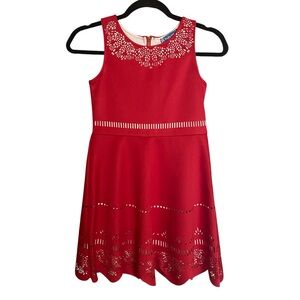 NWT💕Red Laser Cut Dress